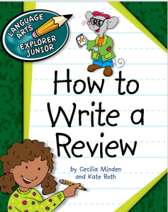 Rich Results on Google's SERP when searching for 'How to Write a Review - Explorer Junior Library How to Write'