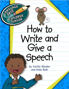 Rich Results on Google's SERP when searching for 'How to Write and Give a Speech - Explorer Junior Library How to Write'