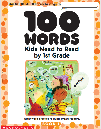 100 Words Kids Need to Read by 1st Grade Sight Word.