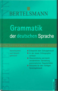 Bertelsmann Grammatik Der Deutschen Sprache