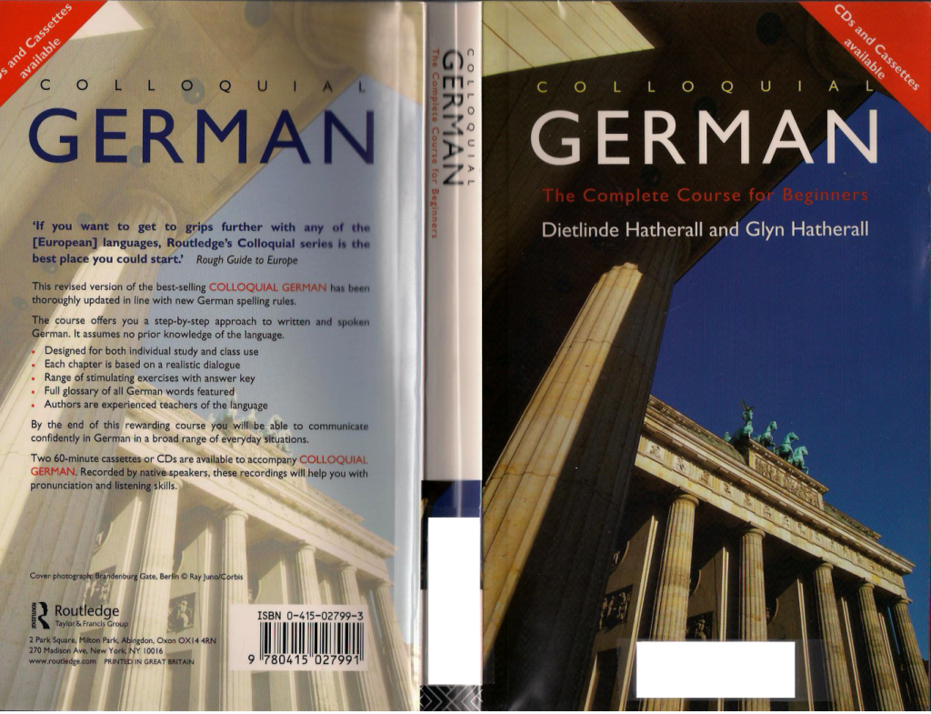 German The Complete Course for Beginners Book