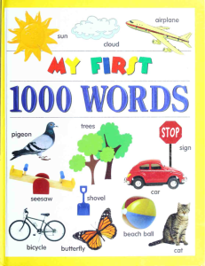 My First 1,000 Words Book