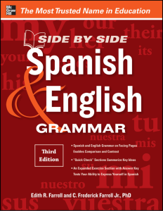 Rich Results on Google's SERP when searching for ''Side-By-Side Spanish and English Grammar Book''
