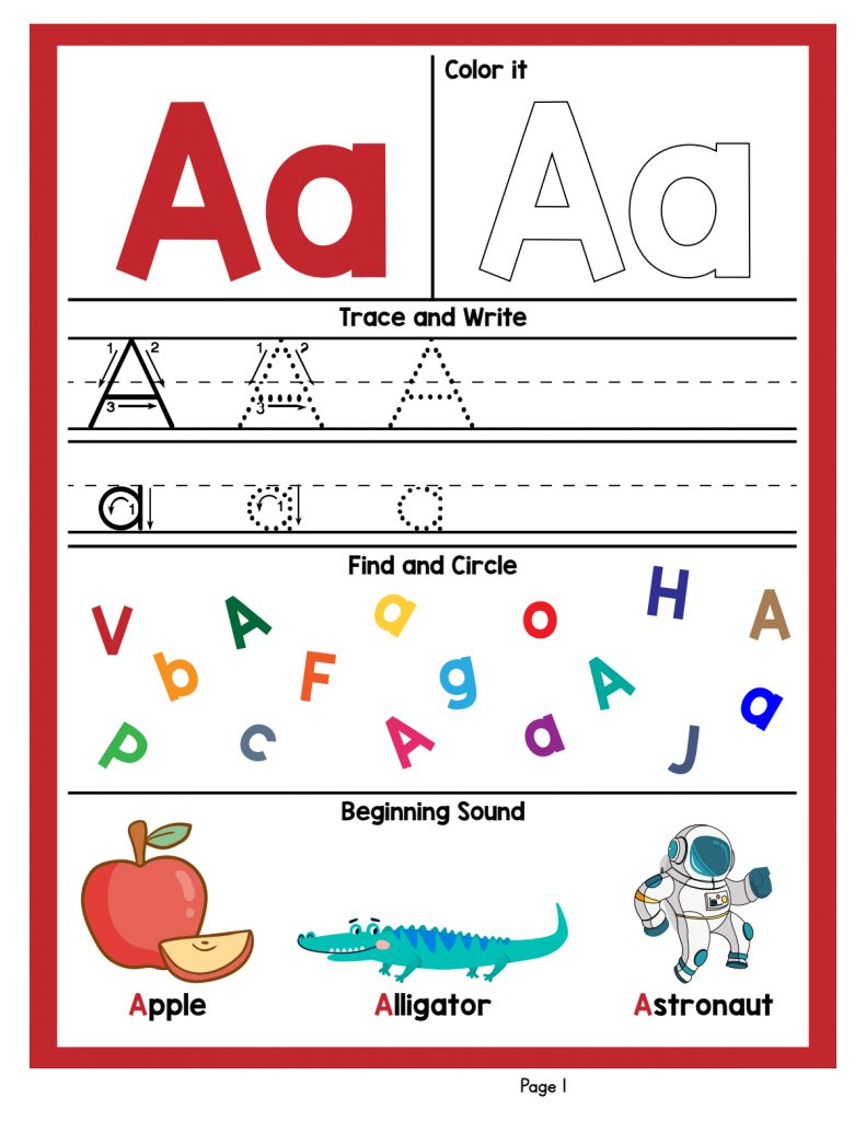 Alphabet-Worksheet