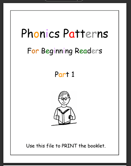 Phonics Patterns For Beginning Readers